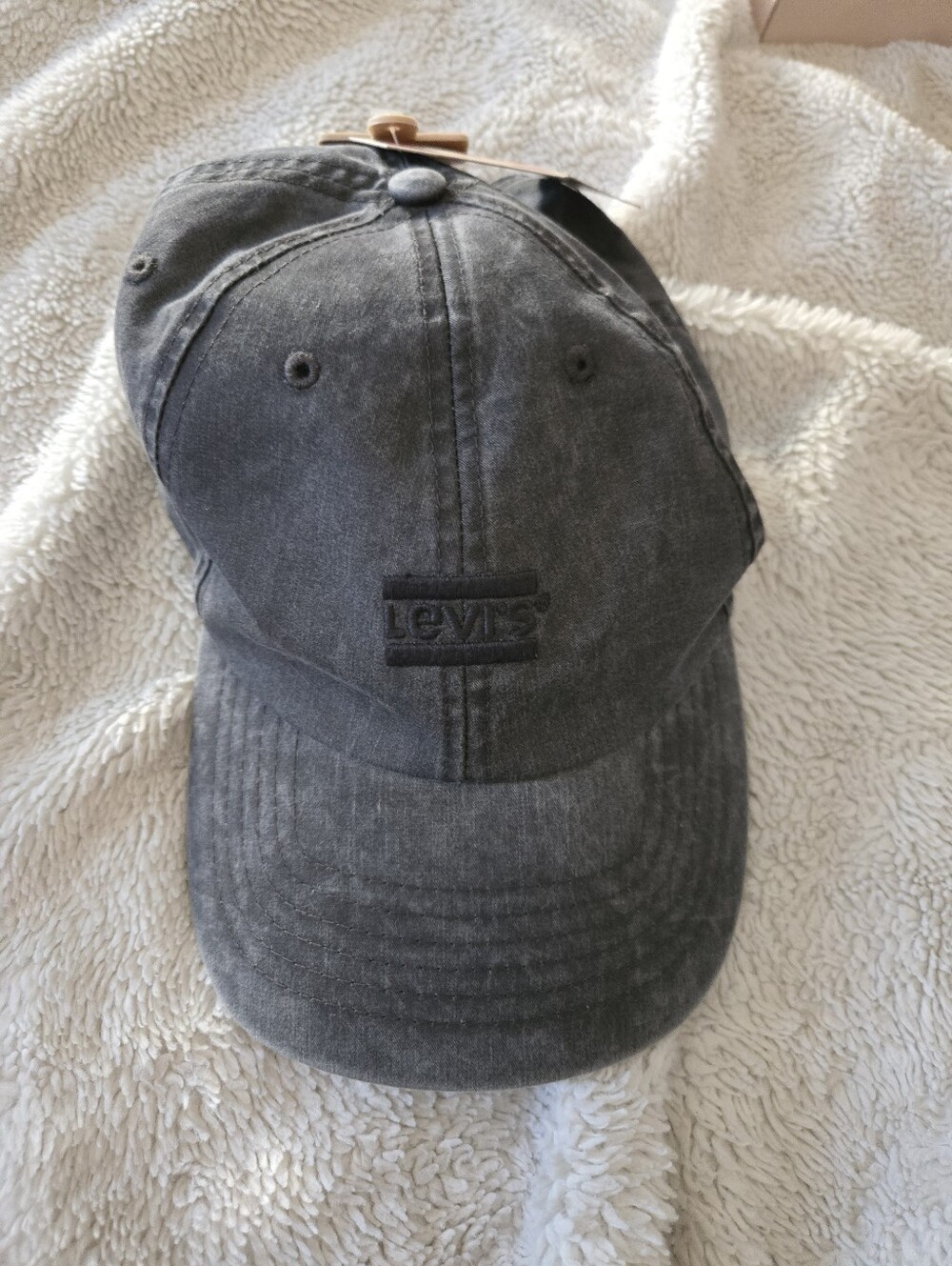 Levi's Charcoal Gray Embroidered Logo Baseball Cap
